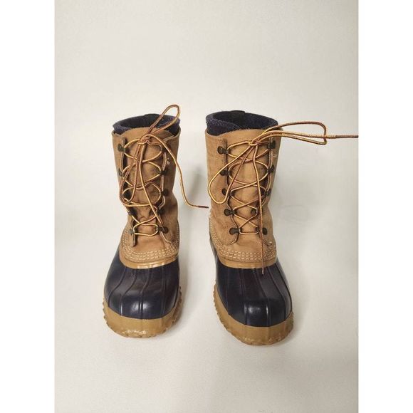 Vintage L.L. Bean Bean Boots Mens 8 removable felt liner - Picture 1 of 13